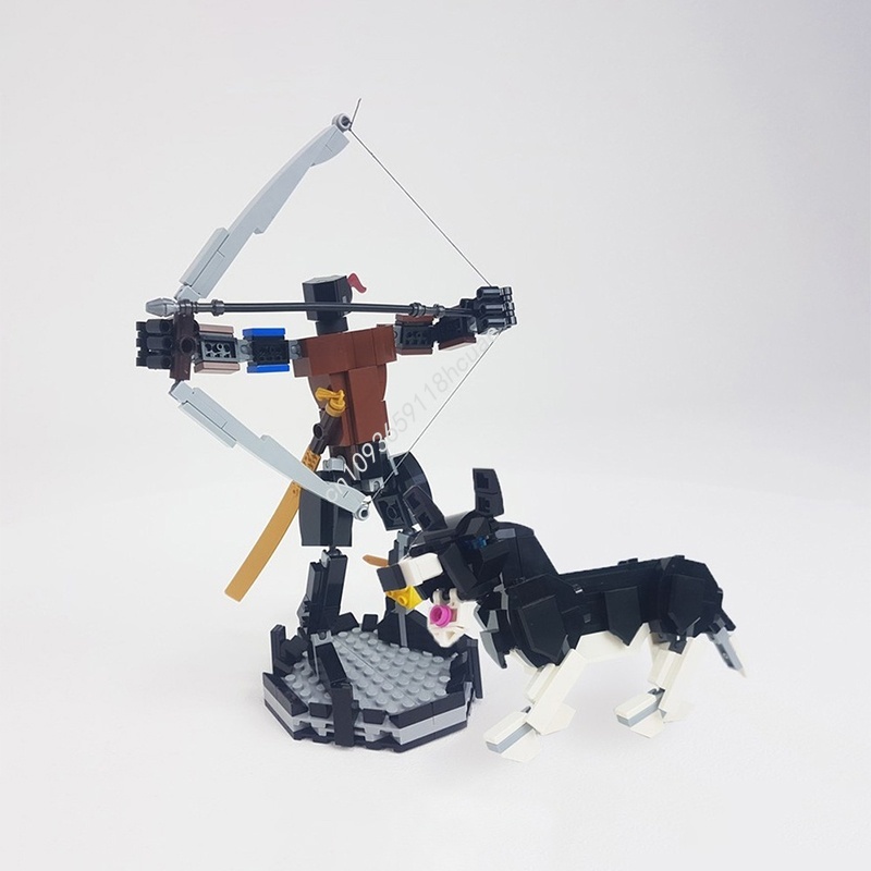 Kids Hunter Education - 383pcs MOC Pemburu Bertopeng dan Anjingnya