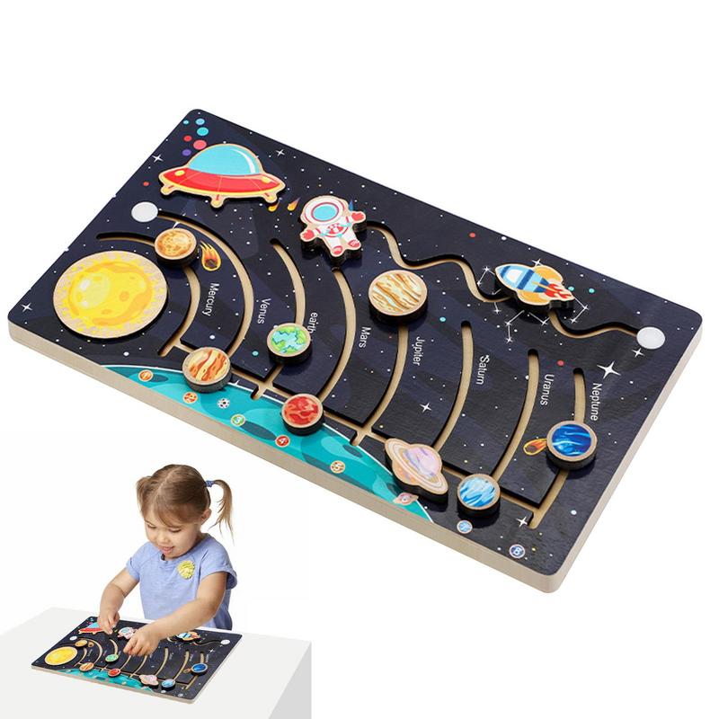 Kids Education System - Tata Surya Model Papan Kayu Tata
