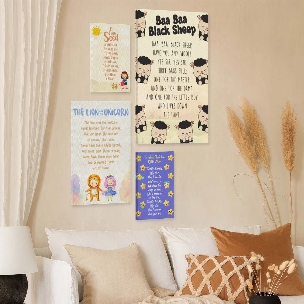 Poster Kanvas Lagu Anak Klasik - Kids Education Rhymes ulasan dan harga