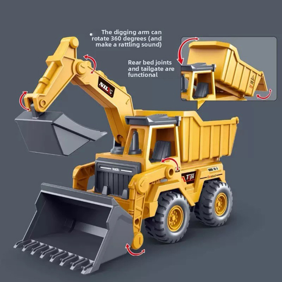 1 Buah Mainan Model Truk Ekska - Kids Education Material ulasan dan harga
