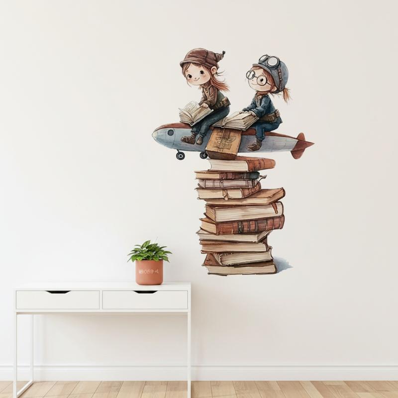 1 Buah Stiker Dinding Buku Mim - Kids Education Wallpaper ulasan dan harga