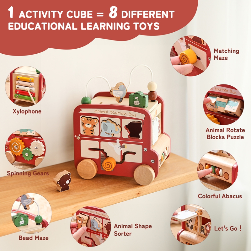 Mainan Bus Kayu Nama Kustom Gr - Kids Education Name ulasan dan harga