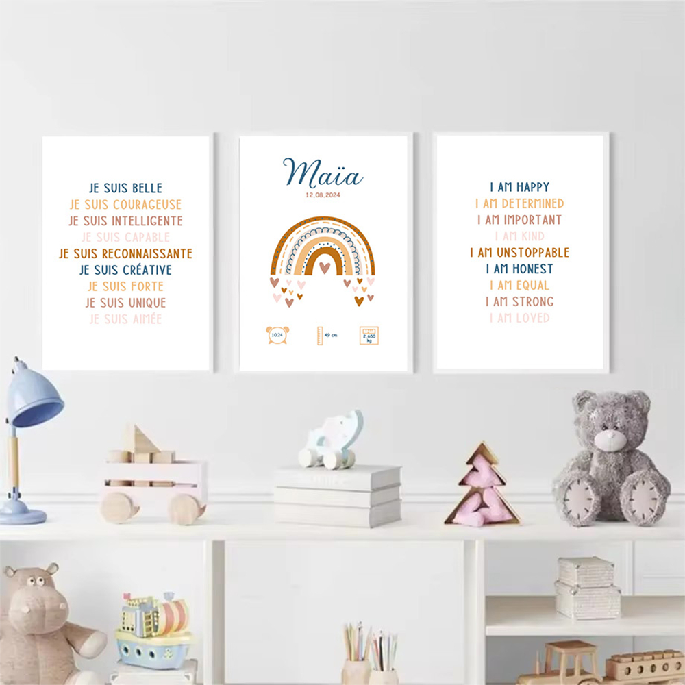 Poster nama bayi kustom kutipa - Kids Education Name ulasan dan harga