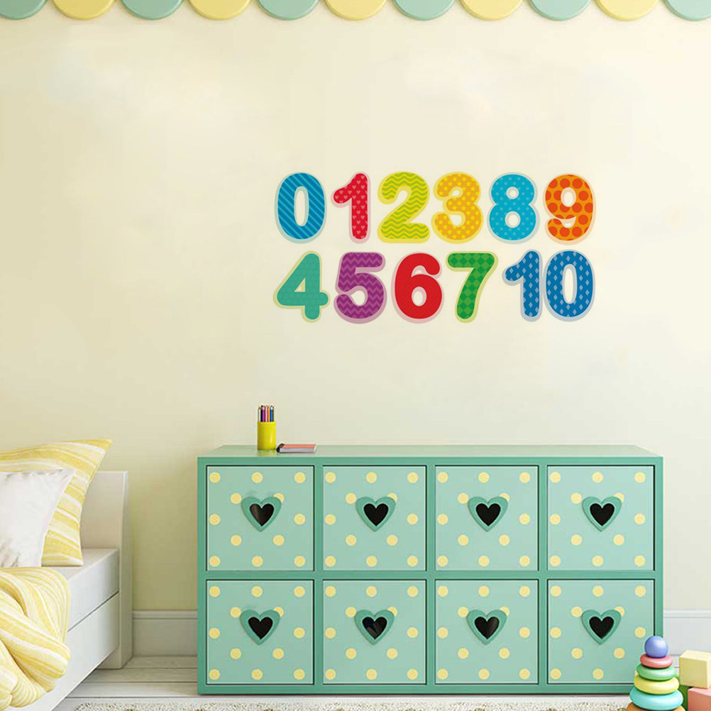 Stiker Dinding Angka Meriah ya - Background For Kids Education ulasan dan harga