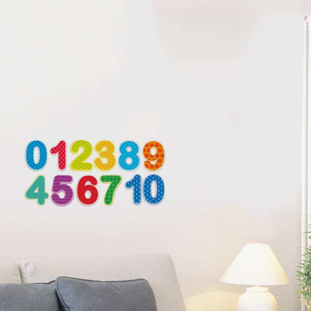 Stiker Dinding Angka Meriah ya - Background For Kids Education ulasan dan harga