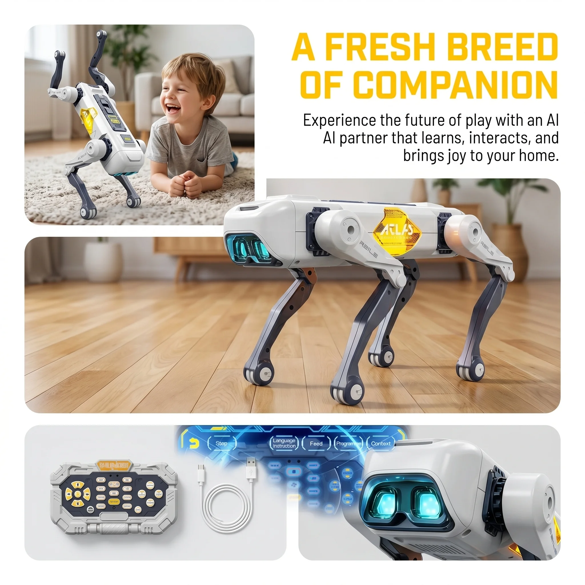 Robot Anjing Pintar AI, Kontro - Kids Education Material ulasan dan harga